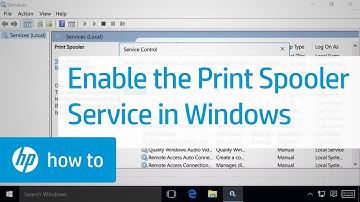 Enabling the Print Spooler Service in Windows | HP Printers | HP