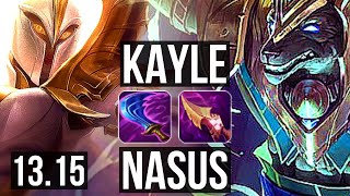 KAYLE vs NASUS (TOP) | 1.9M mastery, 900+ games, 4/2/7 | KR Diamond | 13.15