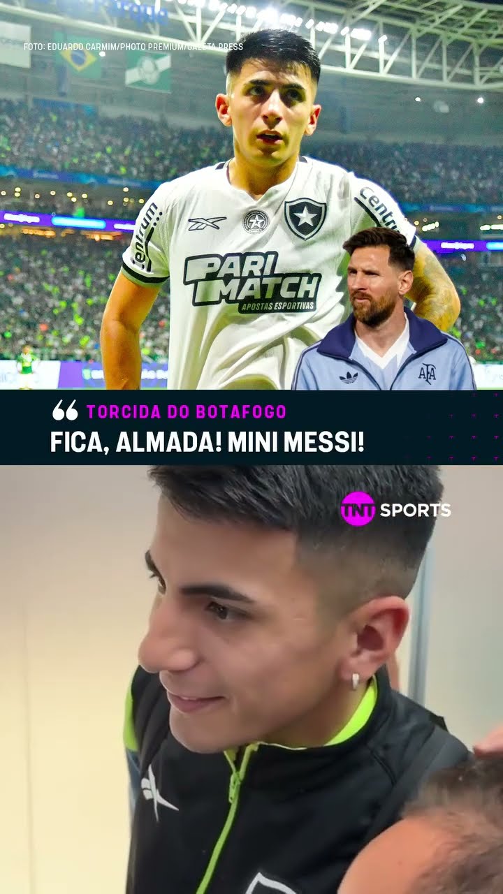 TORCIDA DO FOGÃO QUER QUE O MINI MESSI FIQUE! ?? O Almada é muito querido pela torcida #shorts