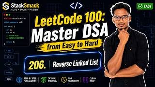 Leet Code 206. Solved! Reverse Linked List  | Easy Java Solution | Linked List | #StackSmack #fyp