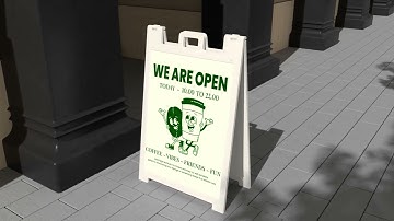 Stand Sign Mockup - Product Promo | After Effect Template