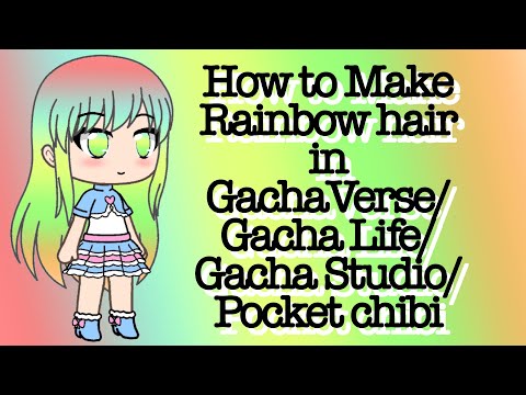 How To Make Rainbow Hair In Gachaverse Gacha Life Gacha Studio