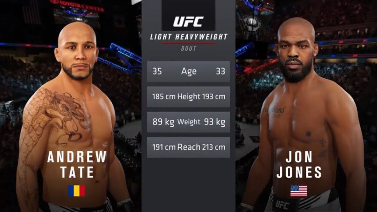 UFC : ANDREW TATE VS JON JONES  - FANTASY FIGHT