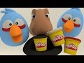 ANGRY BIRDS STOP-MOTION PLAYDOH DINOSAUR ANIMATION