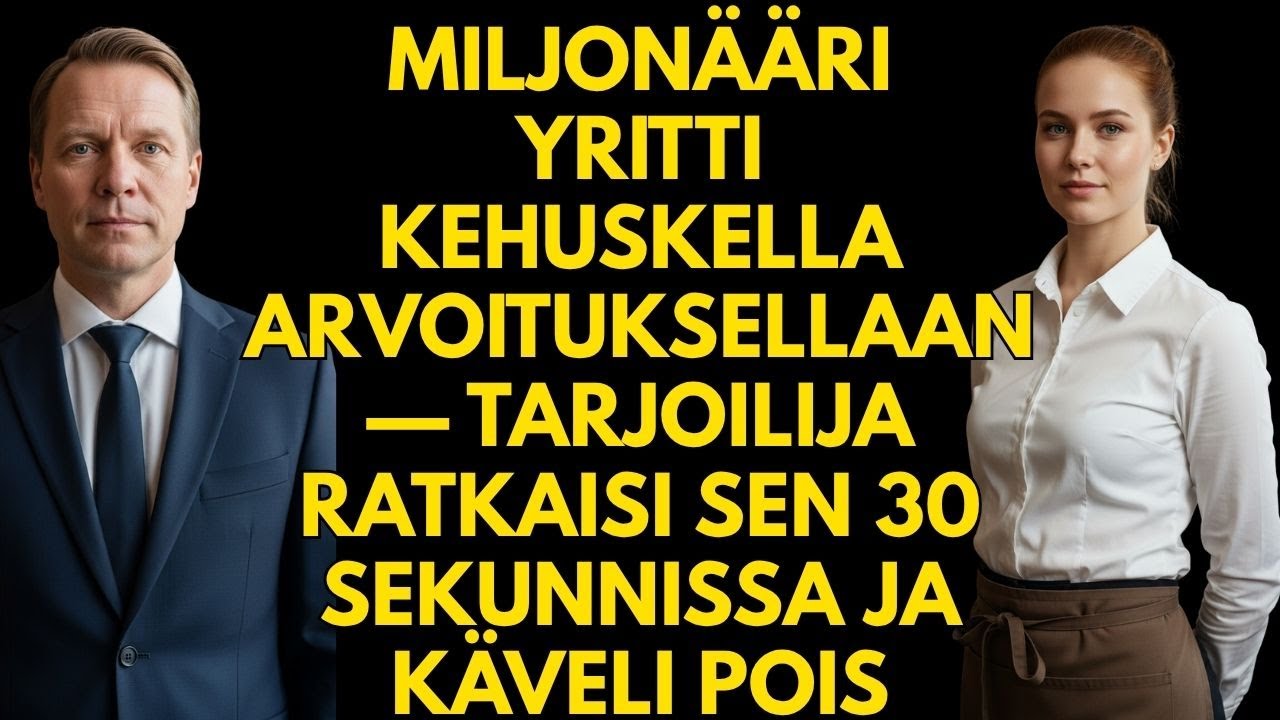 Miljonääri yritti kehuskella arvoituksellaan — tarjoilija ratkaisi sen 30 sekunnissa ja käveli pois