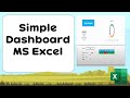 Simple dashboard  ms excel
