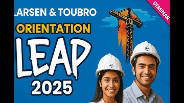 L&T Orientation 2025 | Larsen & Toubro Engineer Training Program | Career Growth #diplomajobs #lnt