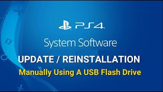 How to Update or Reinstall PS4 System Software Using a USB Drive if it Won't Start