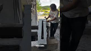 Amazing Stone Carving Craftsmanship Process 🪨🔨 #StoneCarving #Craftsmanship #Satisfying