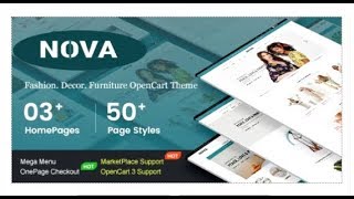 Nova - Responsive Fashion & Furniture OpenCart 3 Theme with 3  | Themeforest Templates