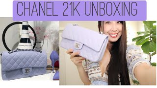 Chanel 21K Unboxing - Light Purple Classic Flap Bag - How did I get it? 