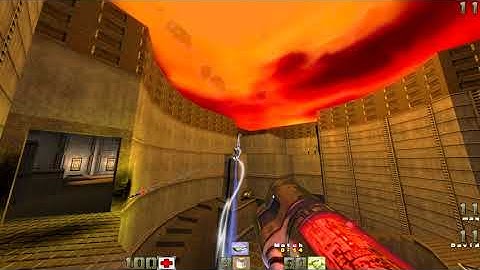QUAKE 2 | David vs warrior | 2021 | friendly match on q2dm1 (The Edge)
