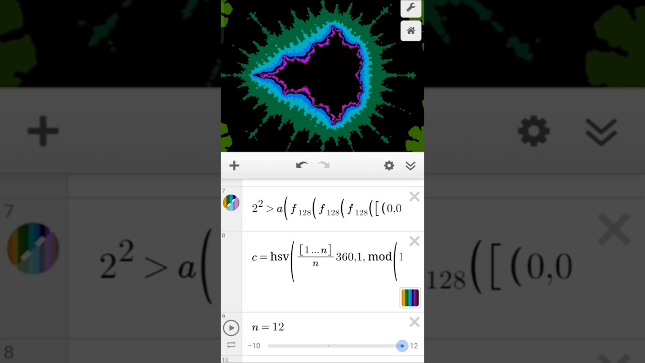 mandelbrot zoom but it's desmos#desmos#animation#math#desmosart#viral#shorts#geometry#mandelbrot