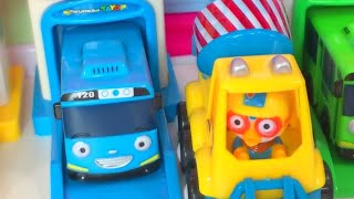 Kinder Joy Surprise Eggs & Pororo Truck Toys Tayo Bus 유치원 기쁨 놀람 달걀 & 뽀로로 트럭 완구