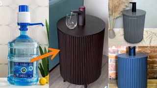 See How I Made This Flaunted Wood Water Bottle Dispenser// Amazing DIY