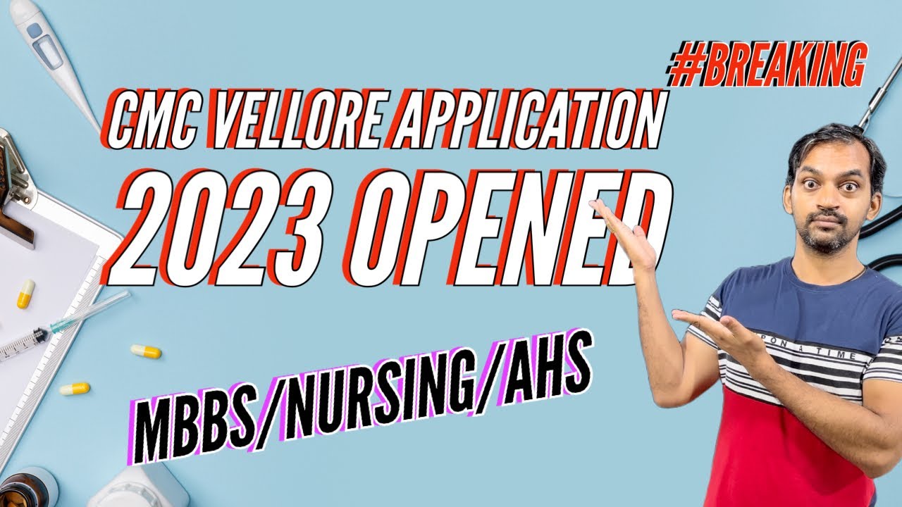 Cmc vellore admission 2023 details youtube
