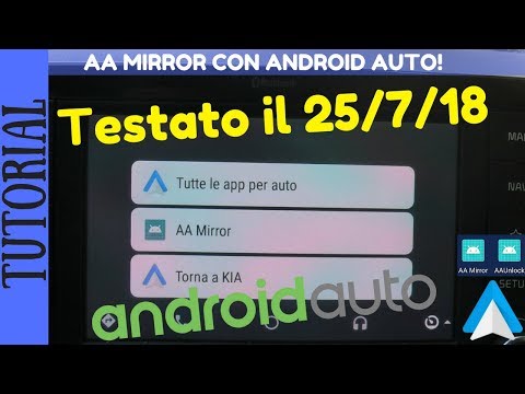 TUTORIAL - Come fare il mirror screeen dello smartphone su Android Auto con AA mirror