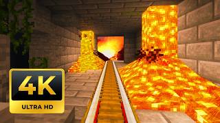 🚀 4K MINECART RIDE Adventure! | Stunning Minecraft Journey in Ultra HD