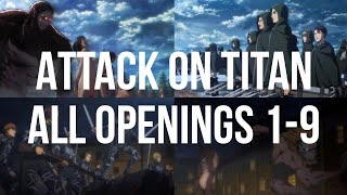 ATTACK ON TITAN - ALL OPENINGS (1-9) FullHD 60FPS