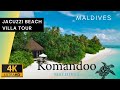 Komandoo MALDIVES ADULTS Only Resort True Nature Jacuzzi BEACH Villa TOUR 4K Vlog