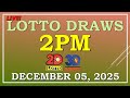 LOTTO RESULT PM 2PM DRAW , DECEMBER 05, 2025@LottoResultTV15K