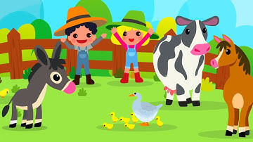 Old MacDonald Had A Farm - Kids songs - Nursery Rhymes Super Simple Songs - Canciones Infantiles
