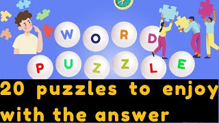 here are 20 #puzzles for you to enjoy, along with their answers