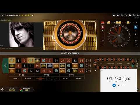 Gold Vault Roulette  ___  103 Euros Win  ___  System : Breaking Delays