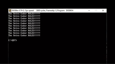 How to homebrew a DOS app | Compiling DOS EXE