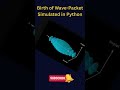 Wave Packet in Quantum Mechanics Simulated in Python #python #physics