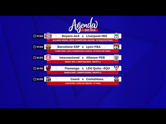 Confira a agenda de jogos de hoje! - Show de Bola (13/03/19) 