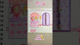Paper doll room tour #paperdoll #paperdiy #feisyaplaytime #viral