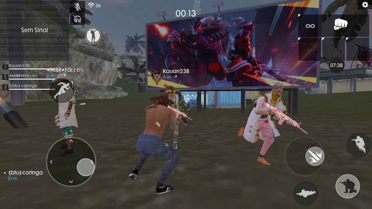 Squad vs squad SO TINHA PLATINA #GUI FF BR - YouTube