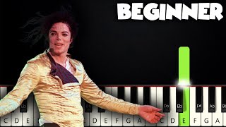 Video thumbnail of "Earth Song - Michael Jackson | BEGINNER PIANO TUTORIAL + SHEET MUSIC by Betacustic"