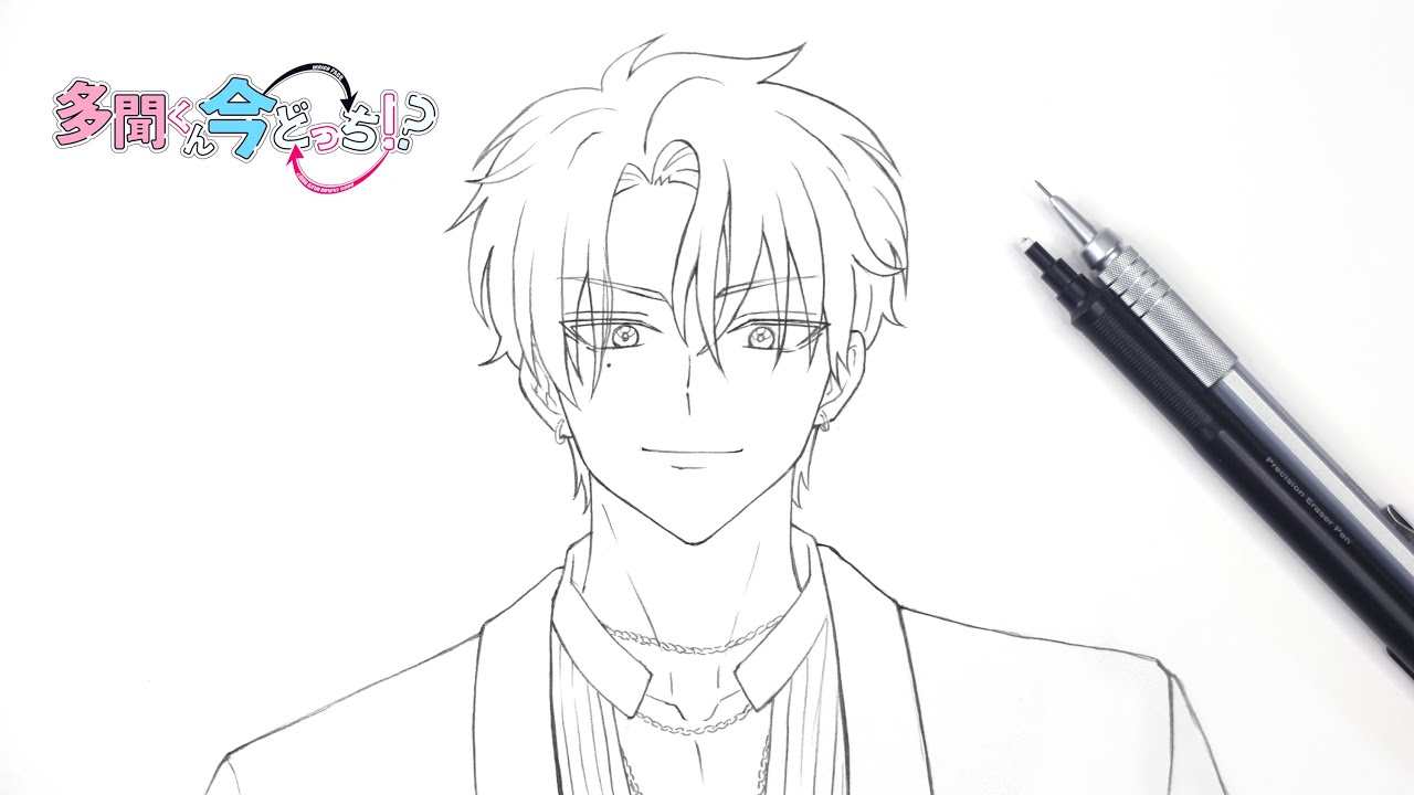 How to draw Tamon Fukuhara | Which face does Tamon have now? | 如何畫福原多聞 | 現在的是哪一個多聞！？ | 福原多聞 | 畫畫教學