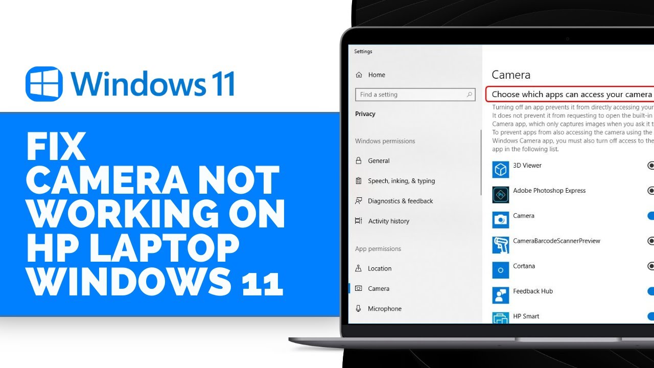 How To Fix Camera Not Working On HP Laptop Windows 11 (Solved) - YouTube