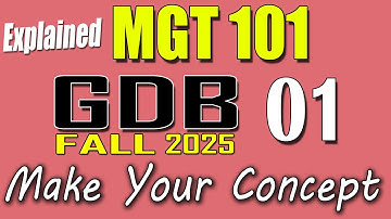 MGT101 GDB 1 Solution 2025 | MGT101 Fall 2025 GDB | VU Scholar
