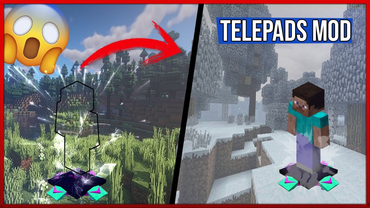 Telepad Mod (1.12.2) | teletransportador en Minecraft - YouTube