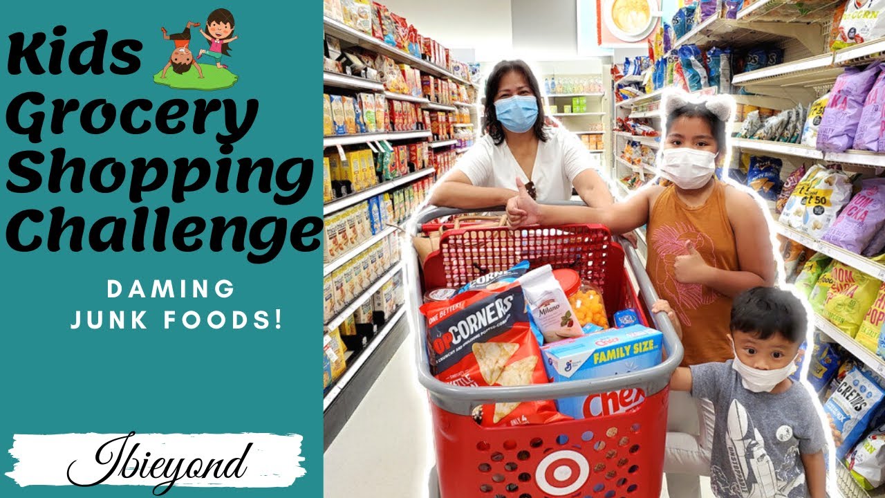 Kids Grocery Shopping Challenge Grocery Haul YouTube