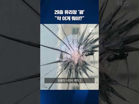 29층 유리창 &amp;#39;꽝&amp;#39; &amp;quot;악 이게 뭐야?&amp;quot; #shorts / KBS