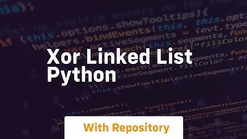 xor linked list python