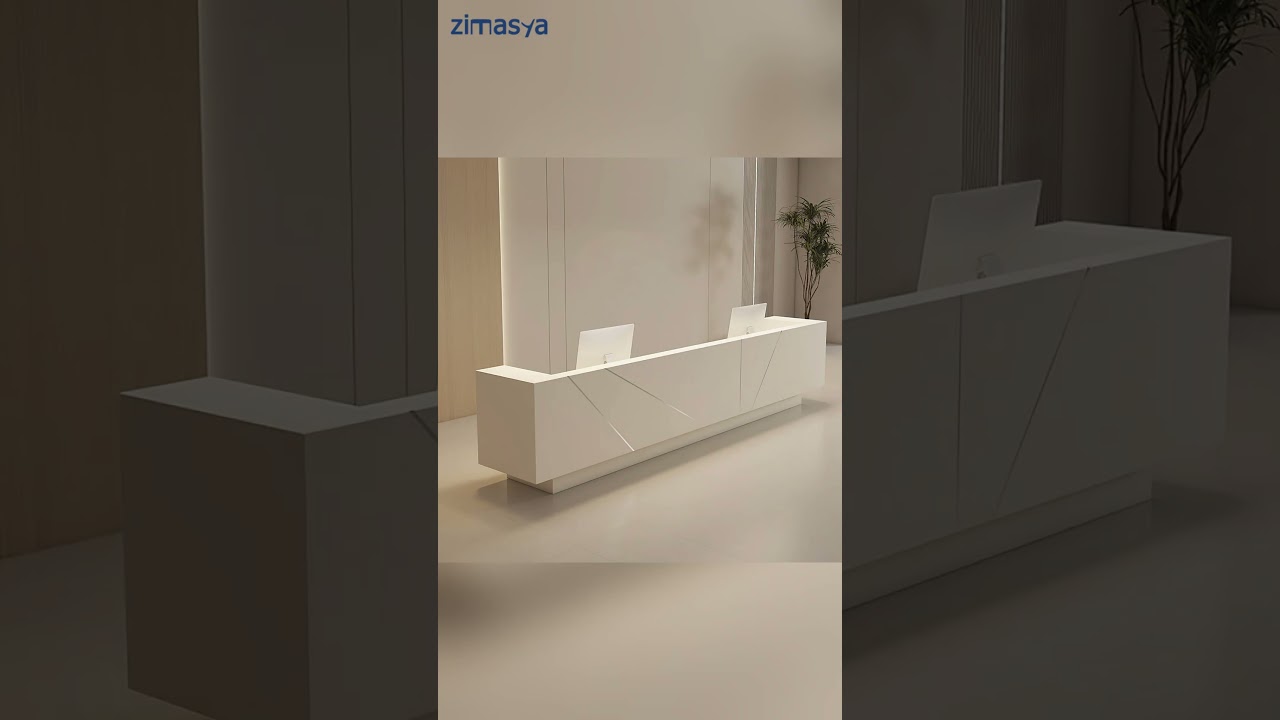 Modern Company Lobby Front Desk Reception Desk