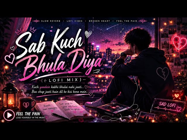 Sab Kuch Bhula Diya ❤️ | Lofi Mix | Sad Romantic Vibes | Slowed + Reverb