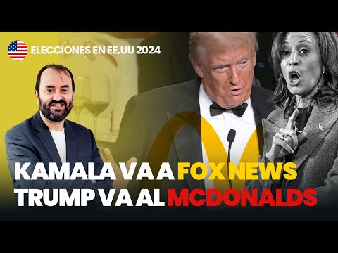 Kamala Harris pasa de la alegría al miedo mientras Trump se va al McDonalds