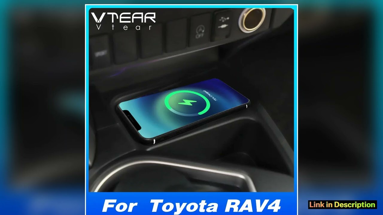 Accessories For Toyota Rav4 XA40 Car Wireless Charger 15W Fast Charging Phone Holder Pad Car Modifi