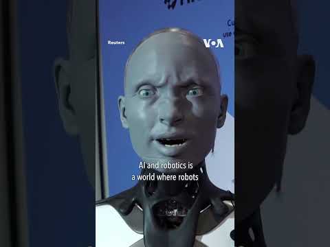 Humanoid Robot ‘Imagines’ Nightmare AI Scenario #shorts  - VOA News.