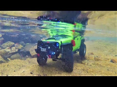 RC CAR SCX10 II(T-Rock) Jeep Wrangler Valley Diving Rock Crawling