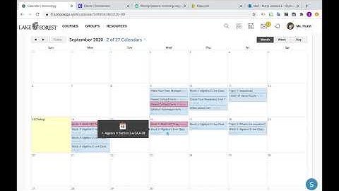 Schoology Bonus: Calendar Hack for Recurring Events