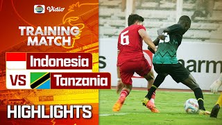 Indonesia VS Tanzania - Highlight | TRAINING MATCH 2023/2024