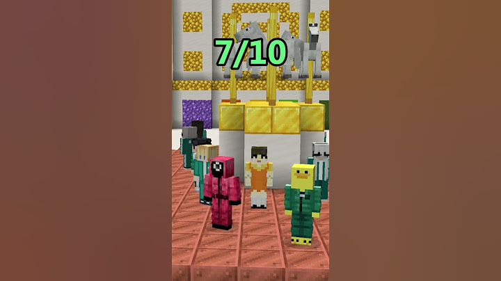 Minecraft: Which Squid Game Build is the best? 🤔 (Mingle) #Shorts